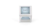Push-Button Elegance with Stainless Steel Keychain and White Super LED