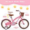 Multiple Colors,Girls Bike for 4-7Years Old Kids,16 inch wheel ,Training Wheels Included