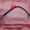 Black Horse Whip Braided Riding Crop Training Tools Dance Props,70 cm