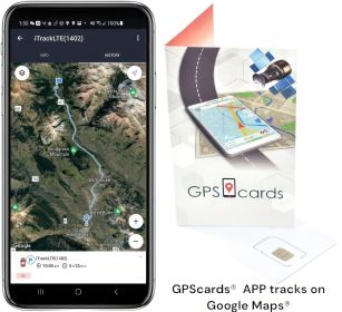 GPS Cards PREPAID Sim for GF07 Mini GPS Tracker/ Hybrid Maps/ Geofences (Default: Default)