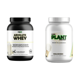 Protein Bundle Whey Protein and Plant Protein (Plant Protein: Pure Plant Protein Vanilla, Whey Protein: Absolute Whey Vanilla)