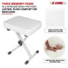 5 Core Keyboard Bench Height Adjustable Piano Chair Thick Padded Music Stool Heavy Duty Seat for Pianist Drum Guitar Player
