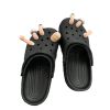 Funny Toe Shoe Charms Set 3D Fake Toe Clog Shoes Charms